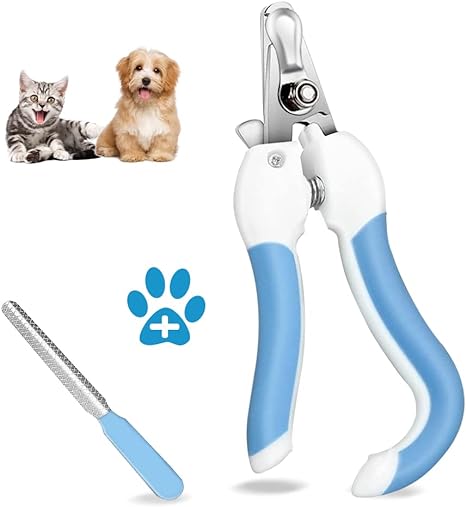 Kit Alicate Corta Uñas Garra + Lima Para Mascotas Perro Gato
