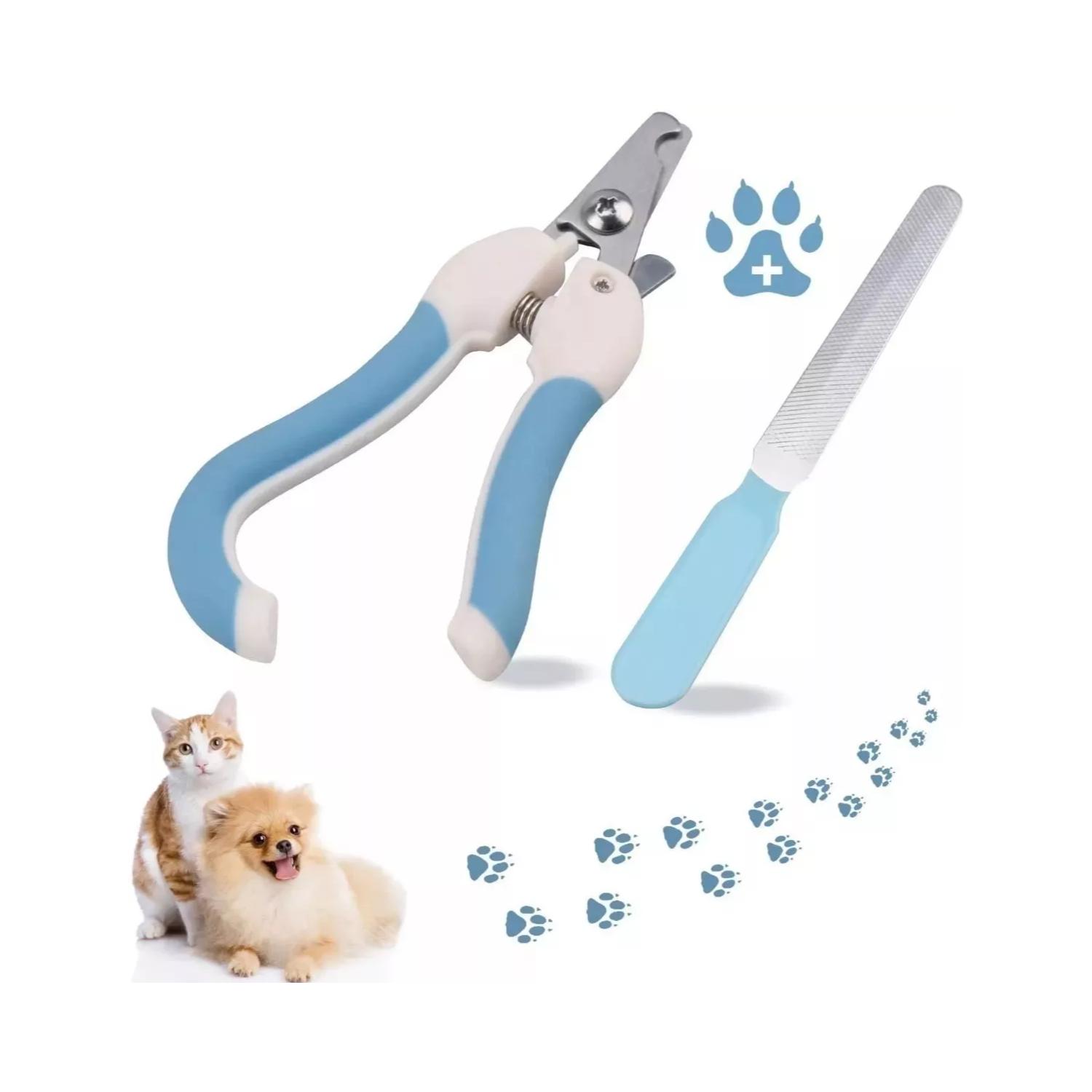 Kit Alicate Corta Uñas Garra + Lima Para Mascotas Perro Gato