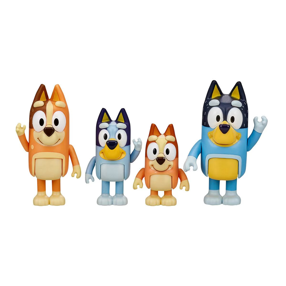 Bluey Bluey y Familia set 4pz