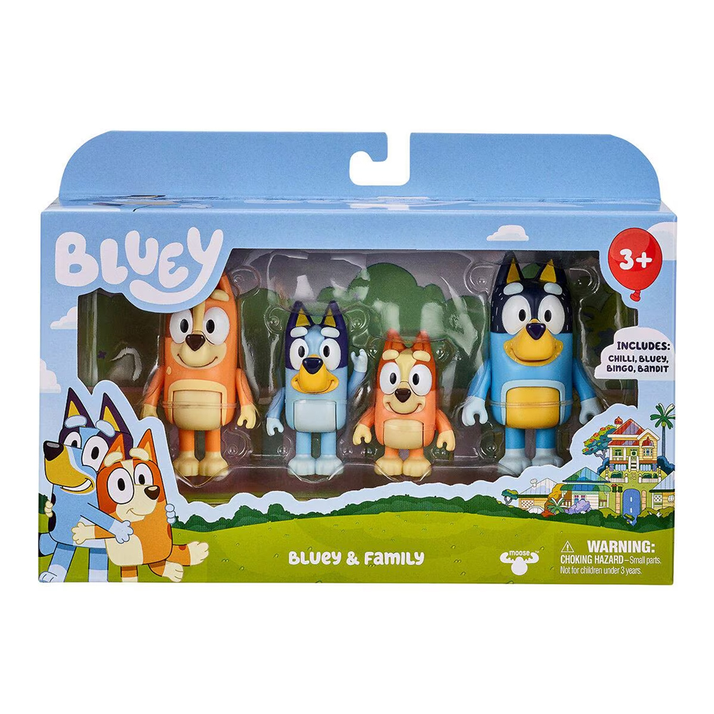 Bluey Bluey y Familia set 4pz
