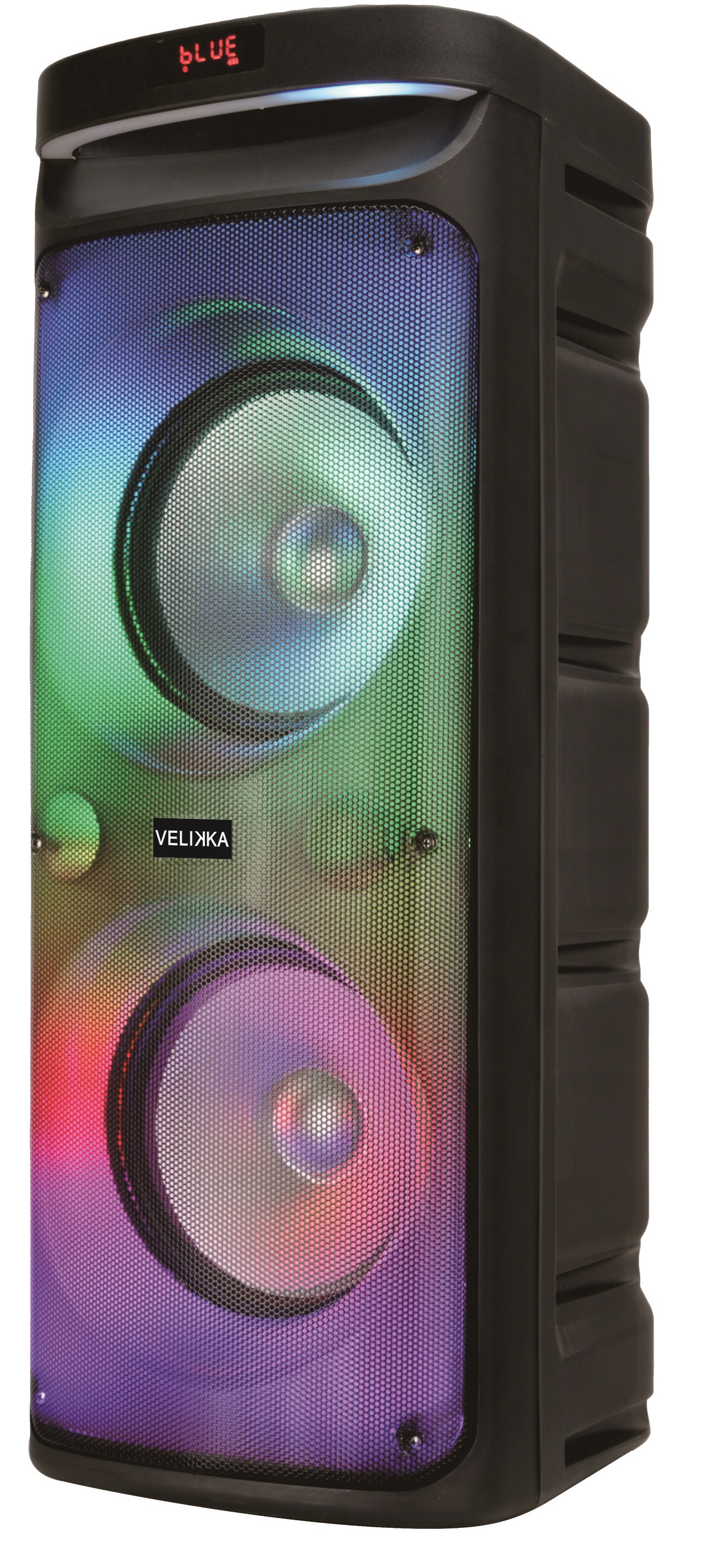 Velikka Bafle Amplificado VKK-8810 Inalámbrico Bluetooth USB, Negro.