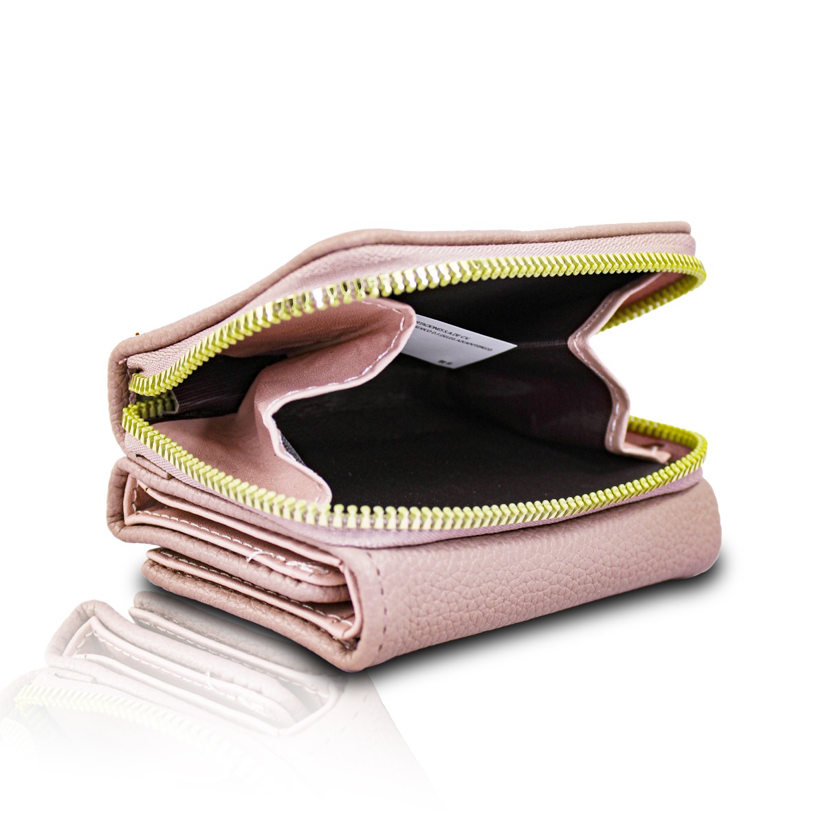 Cartera Rosa Vieja De Mano Para Mujer Billetera Minimalista