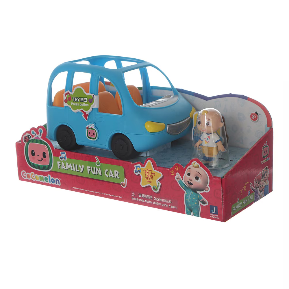 Cocomelon, Vehiculo Familiar Con Figura Jj, Luces & Sonido