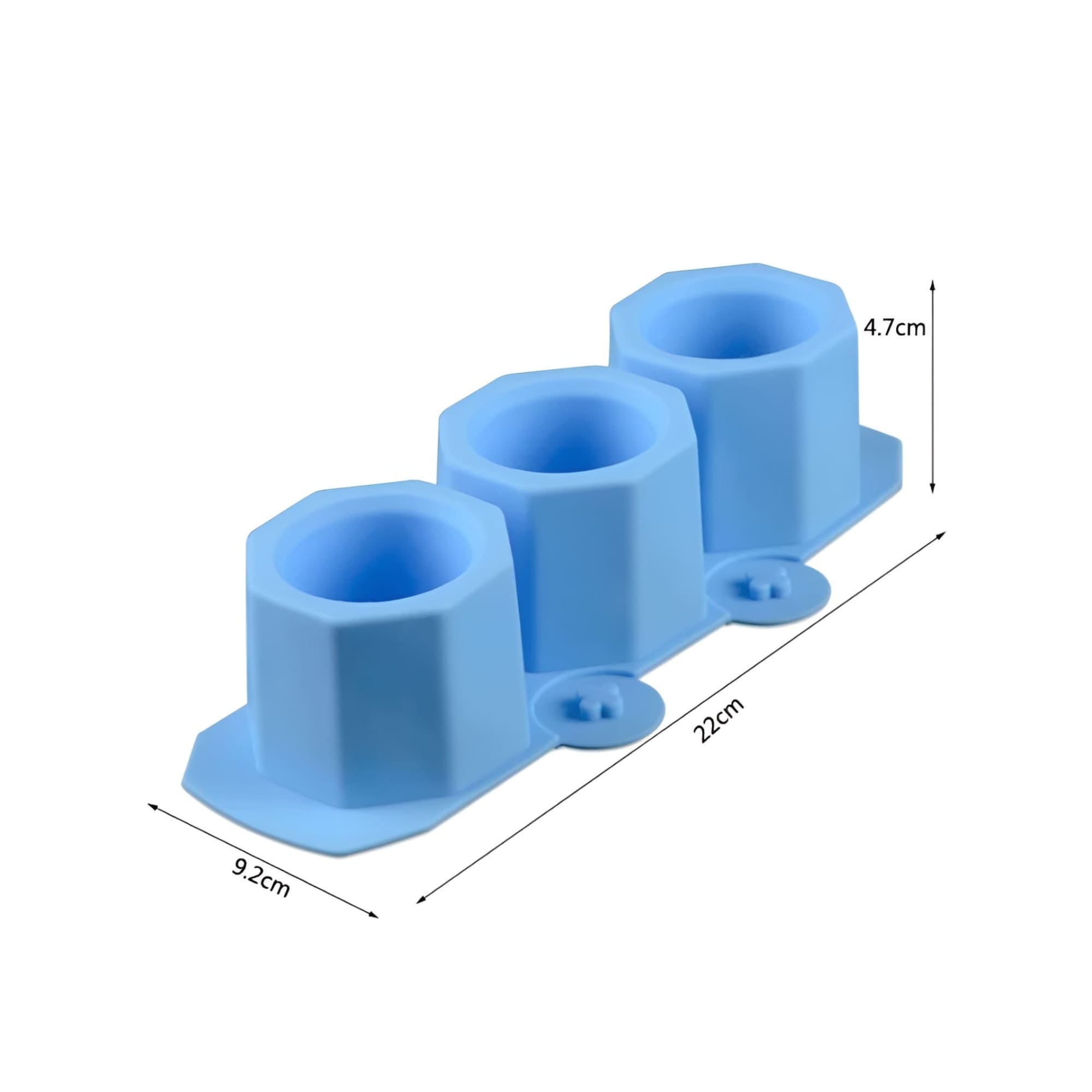 Moldes De Silicona Para Macetas Velas Ecomlab Y Manualidades Hexagonal Verde.