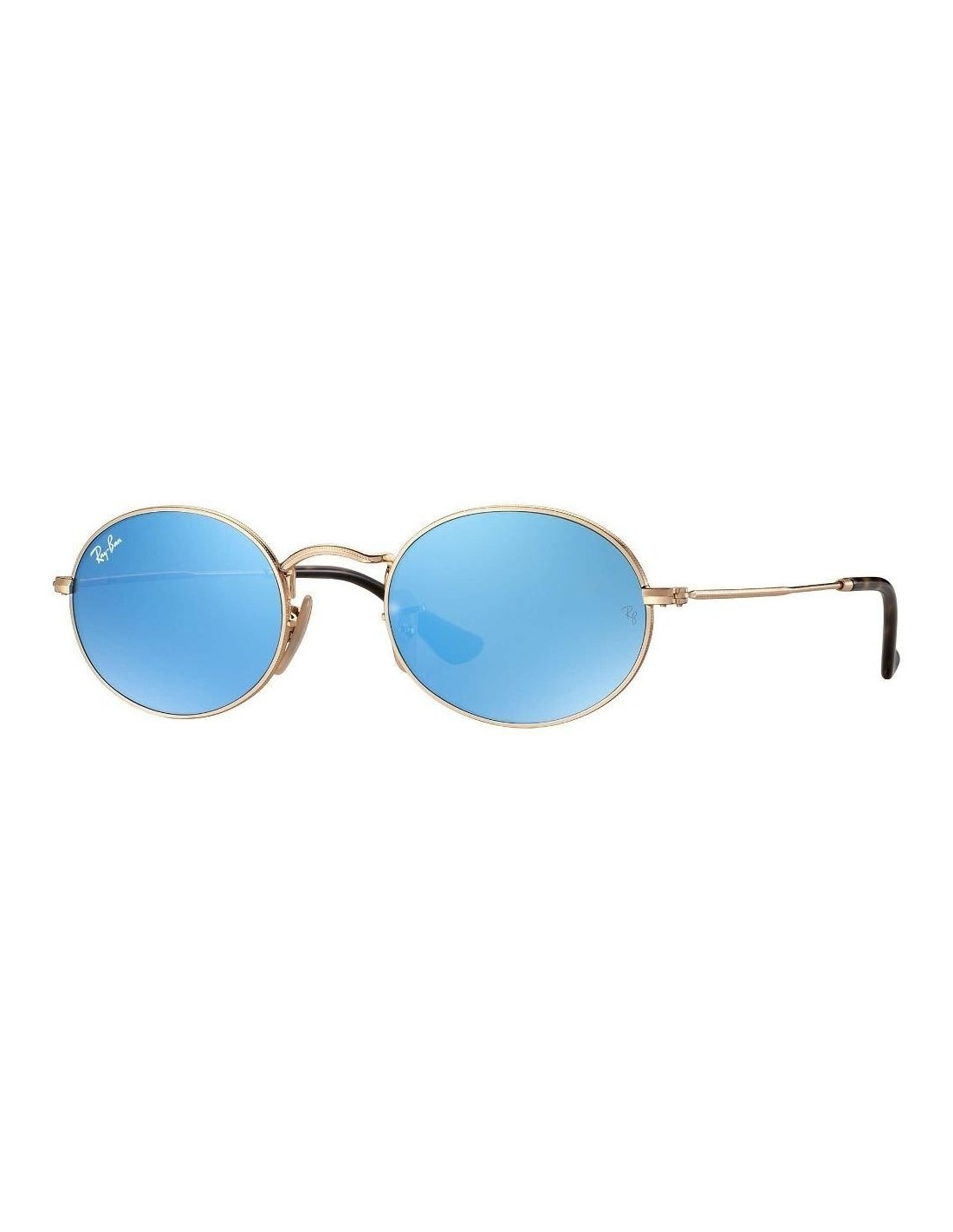 Lentes de sol Ray Ban Rb3547n 001/9o Oval Flat Lenses Azul Degradado 
