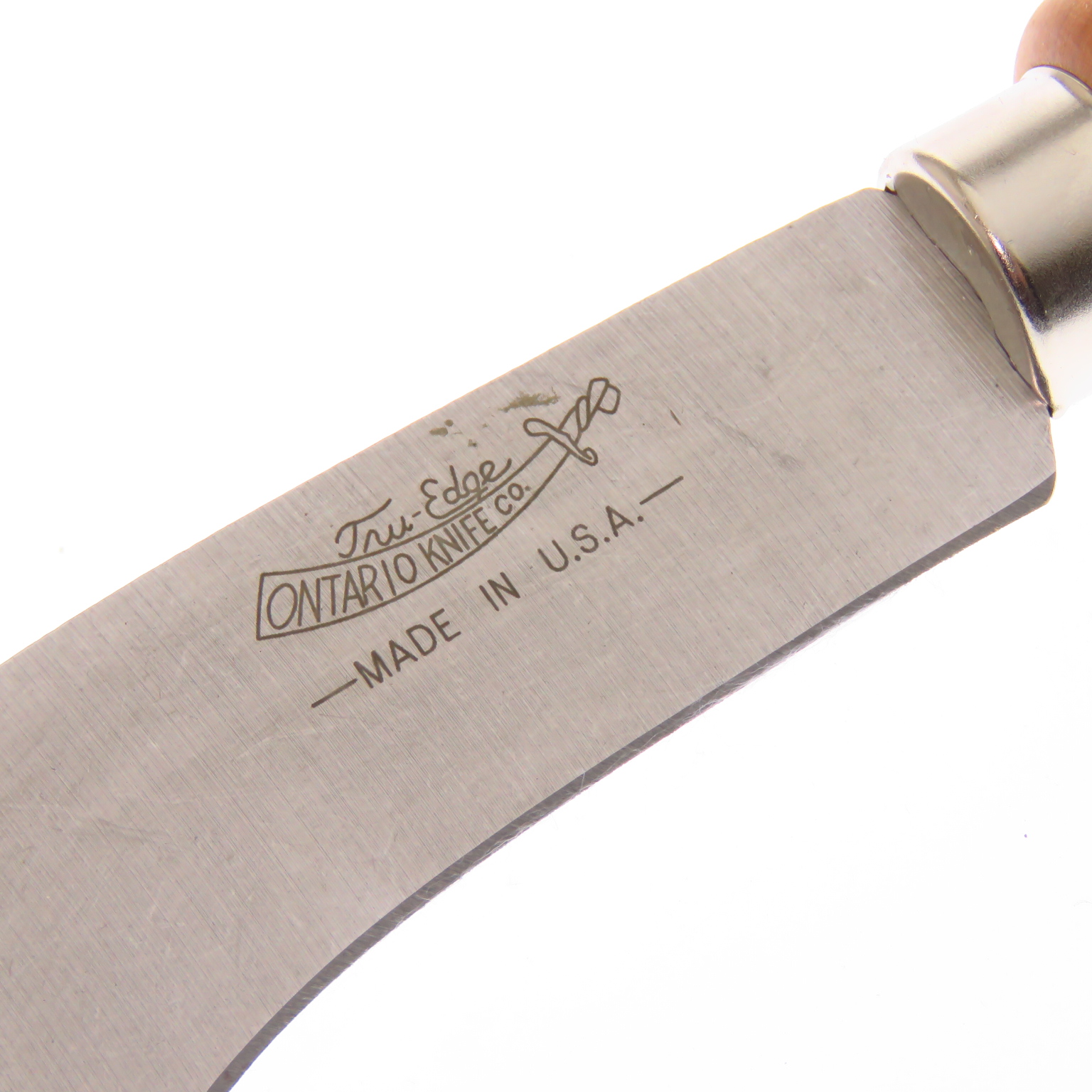 On4200 Ontario Usa Cuchillo Curvo Tipo Zapatero Linoleo