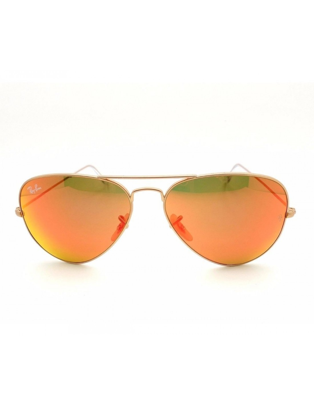 Lentes de sol Ray Ban Rb3025 112/69 Aviator Rojo Espejo Dorado Piloto