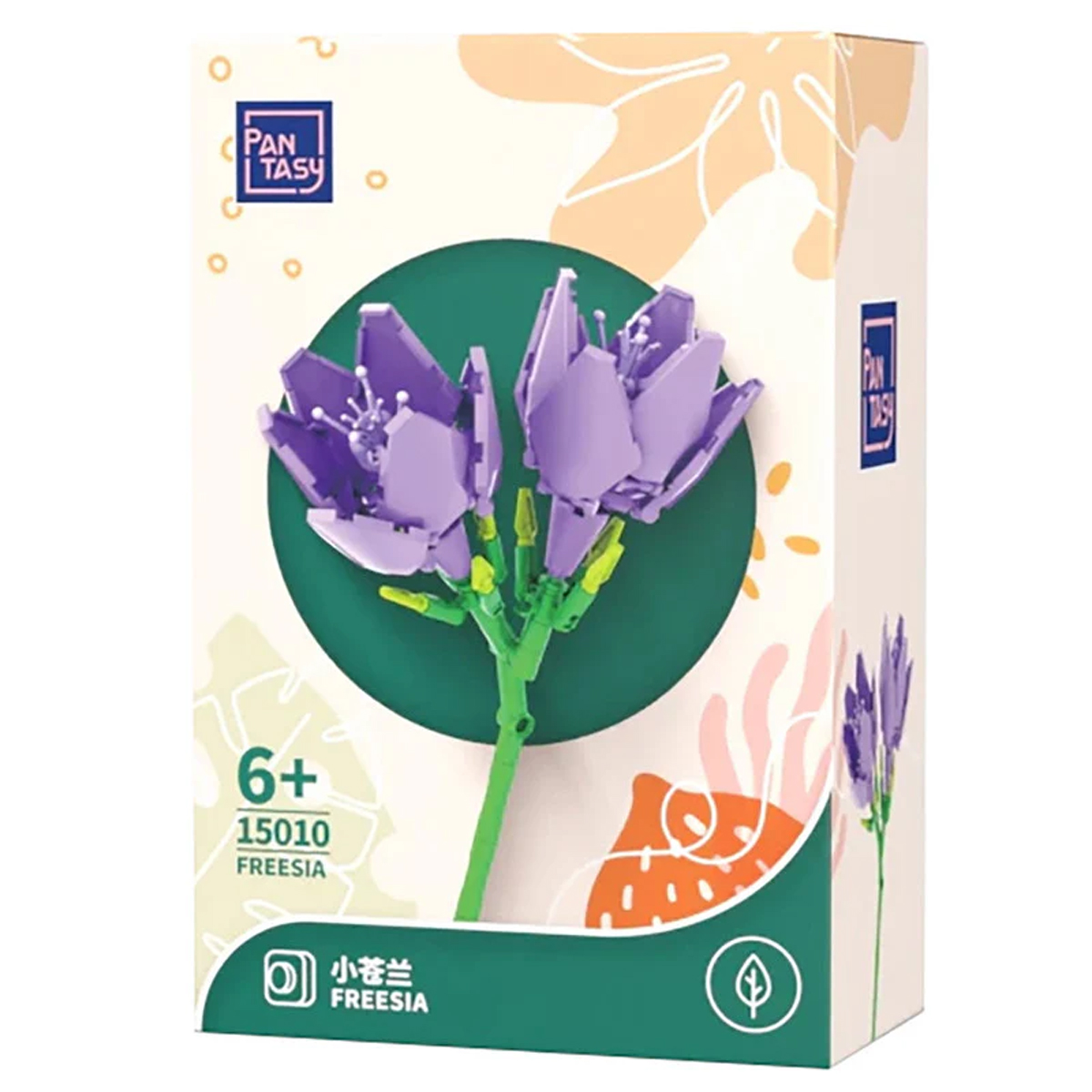 Rompecabezas 3d Diseño Flor Fresia Morada.