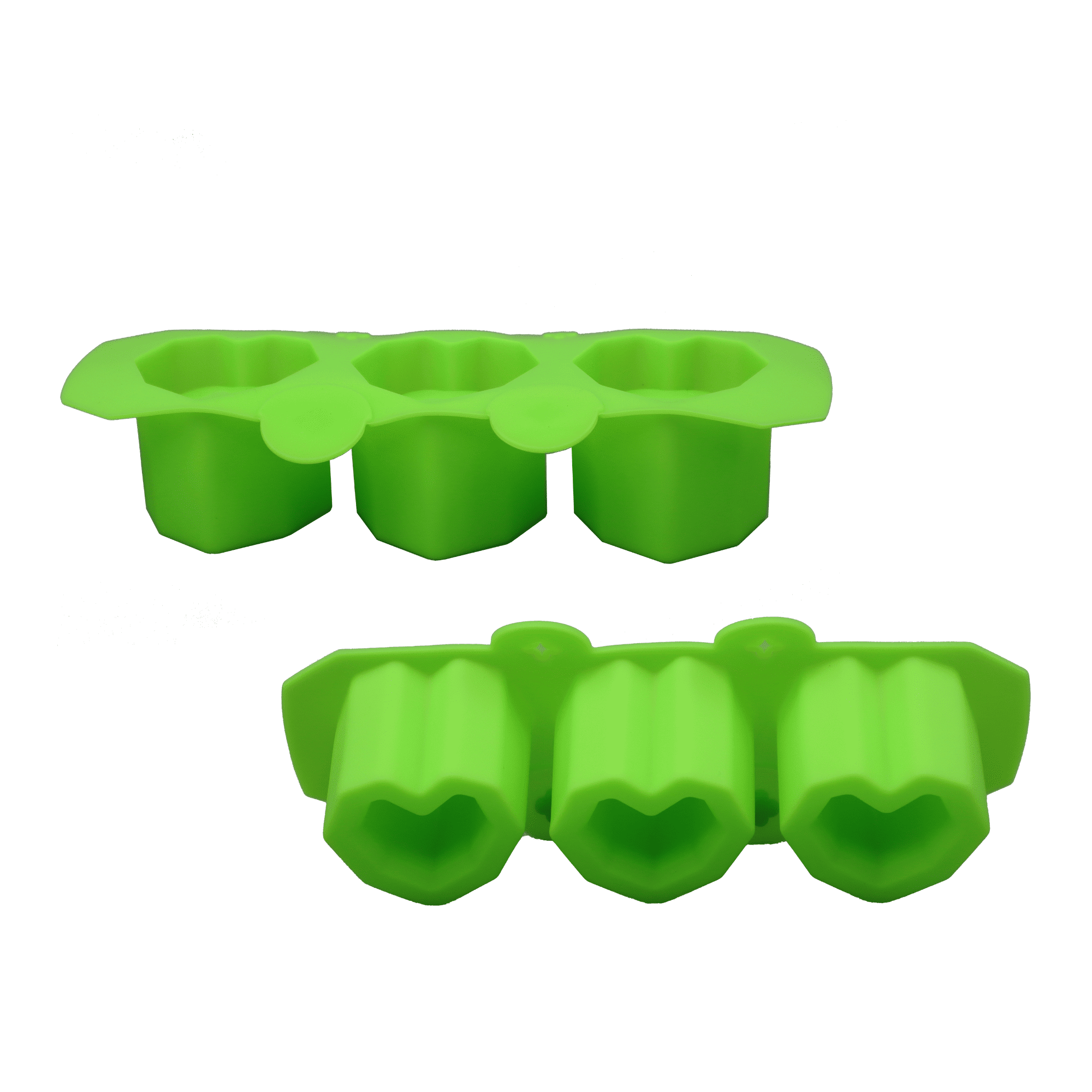 Moldes De Silicona Para Macetas Velas Ecomlab Y Manualidades Corazón Verde.