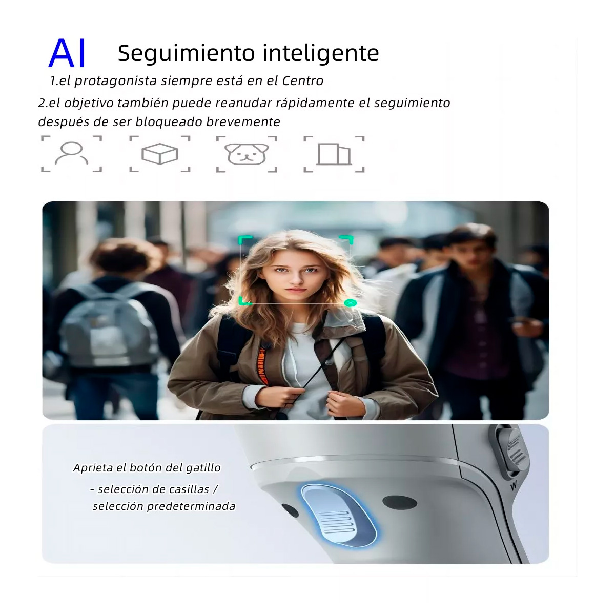 Estabilizador Gimbal Para Celular Petukita Box JC-011 Con Luz