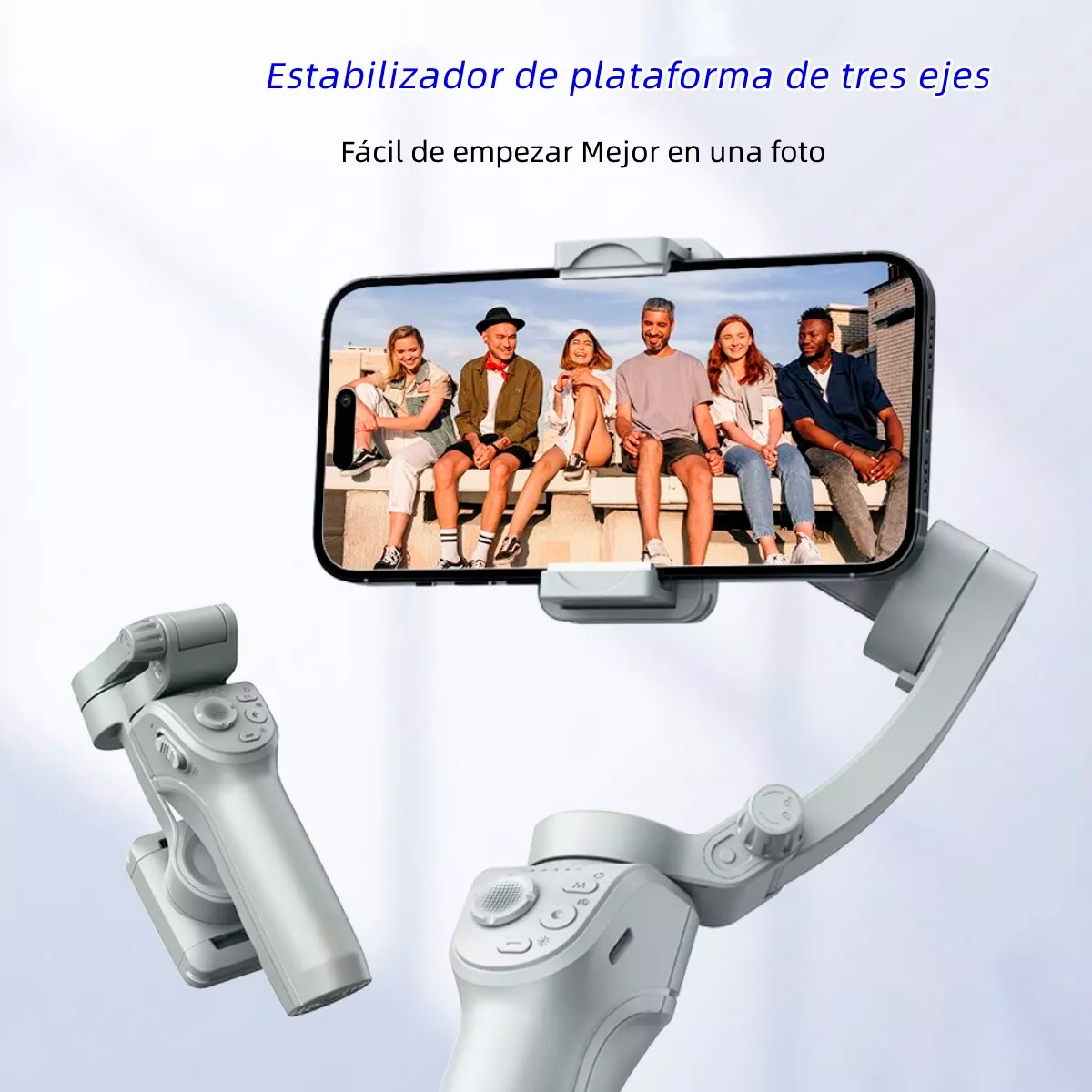 Estabilizador Gimbal Para Celular Petukita Box JC-011 Con Luz