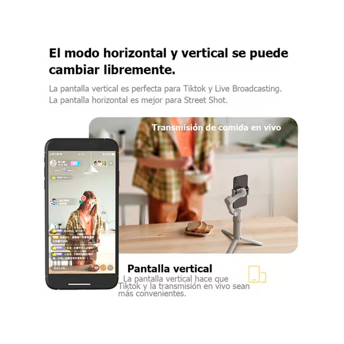 Estabilizador Gimbal Petukita Box Sk062 Plegable Para Celular