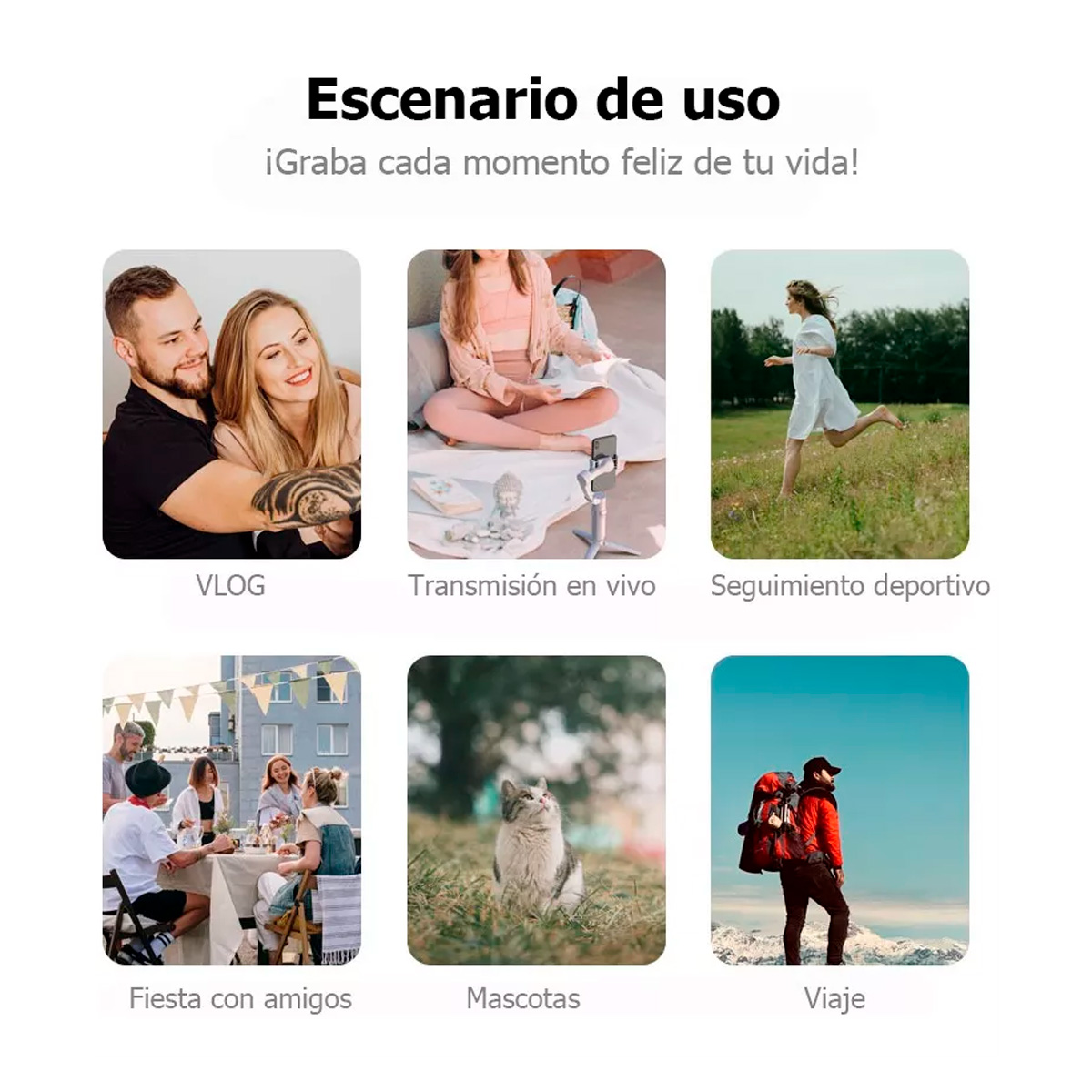 Estabilizador Gimbal Petukita Box Sk062 Plegable Para Celular