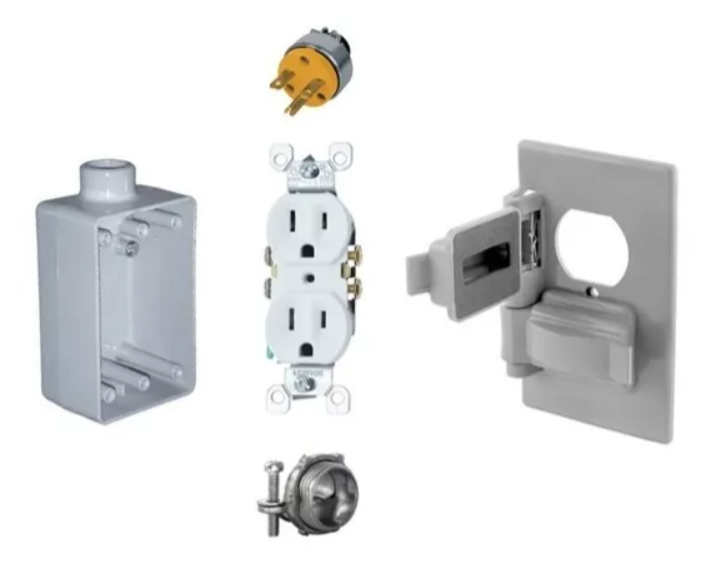 Kit Condulet Fs, Tapa Exterior, Contacto, Clavija Uso Rudo