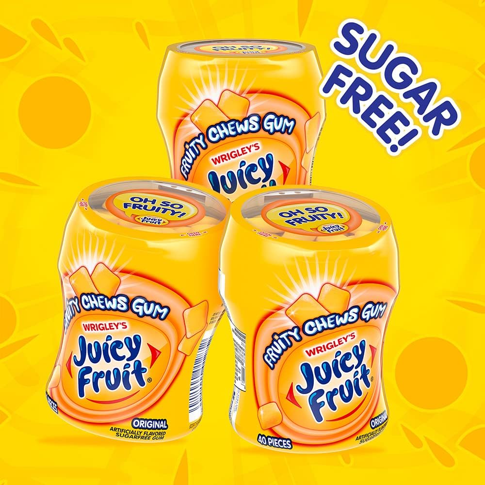 Juicy Fruit Original Goma De Mascar Paquete De 3 Piezas