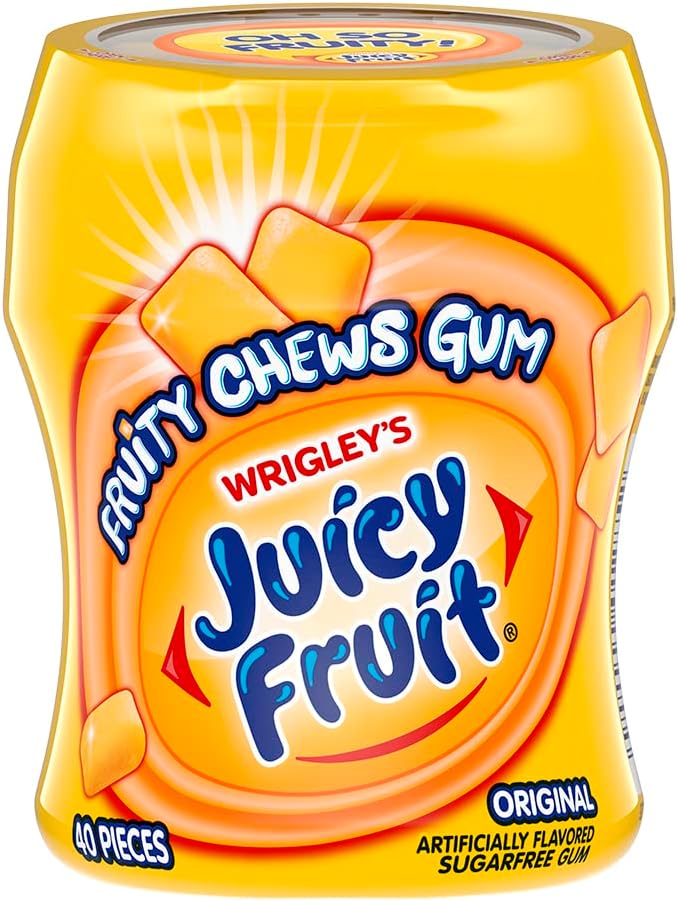 Juicy Fruit Original Goma De Mascar Paquete De 3 Piezas
