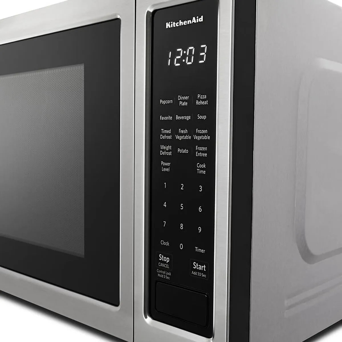 Microondas KitchenAid KMCS1016GSS de 55 cm y 1.6 p³ (45 L) Acero Inoxidable Compatible con Trim MK2160AZ.