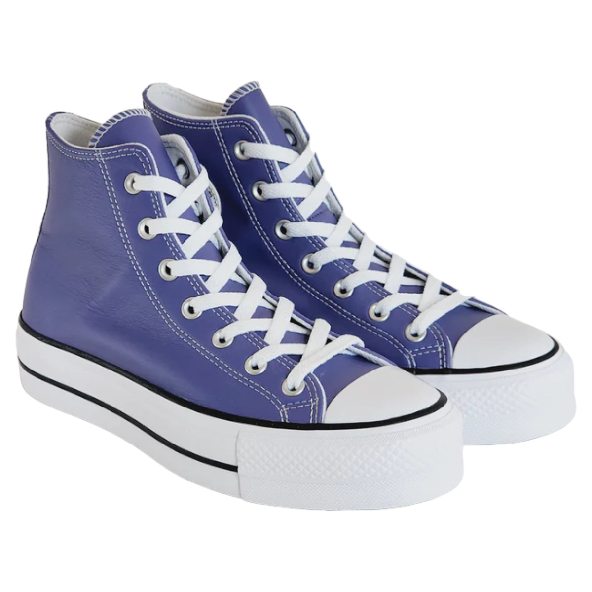 Tenis Converse Ctas Lift Hi En Piel Para Mujer - Original 