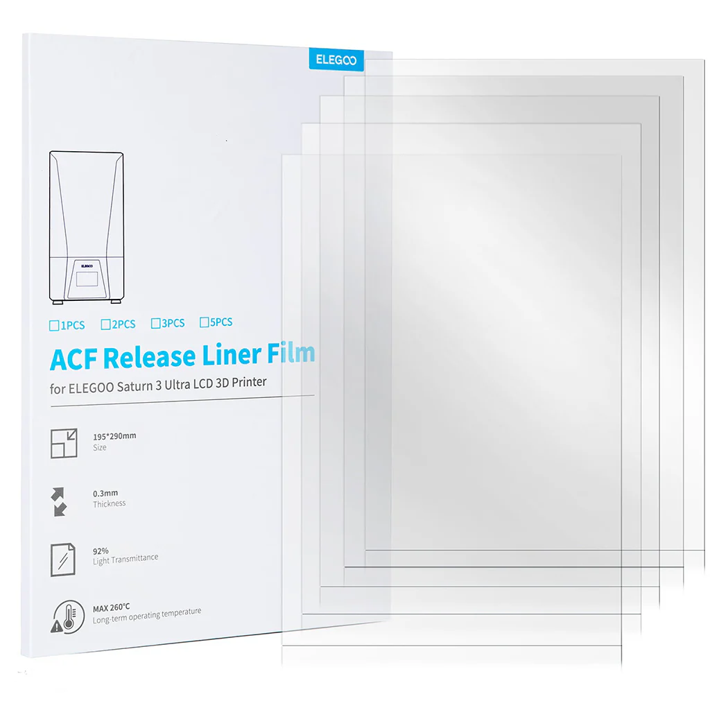 Elegoo Pelicula Fep De 29x19.5cm Para Saturn 3 Ultra.