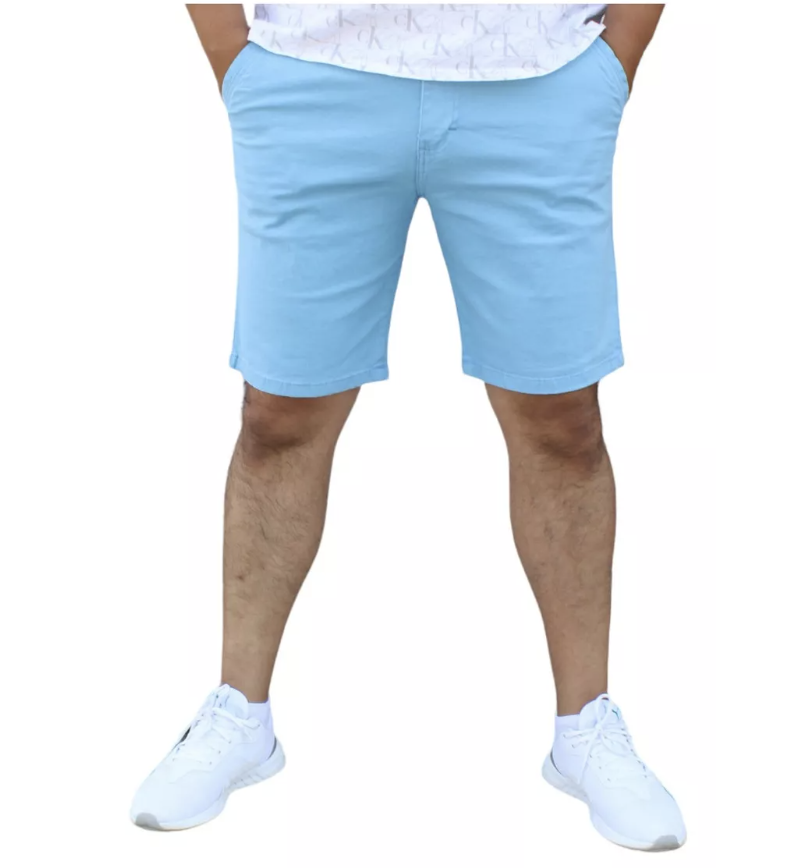 Bermuda Short de Gabardina Stretch para Hombre John Silver