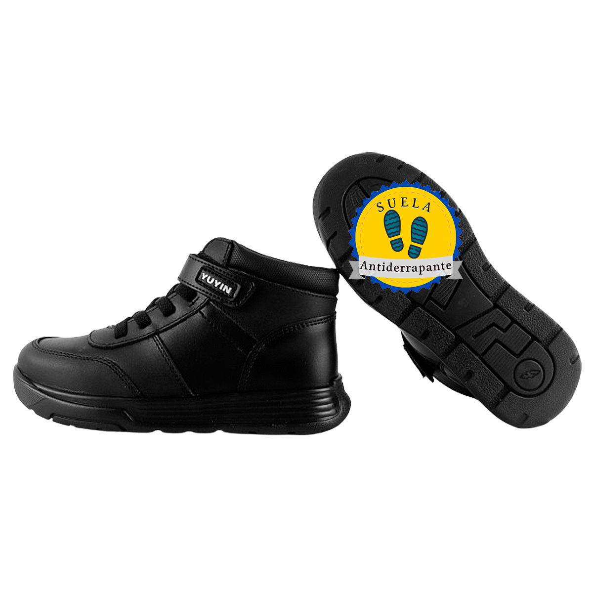 Zapatos Escolares Yuyin 100% Piel Arco Ortopédico Cómodo 24422-n