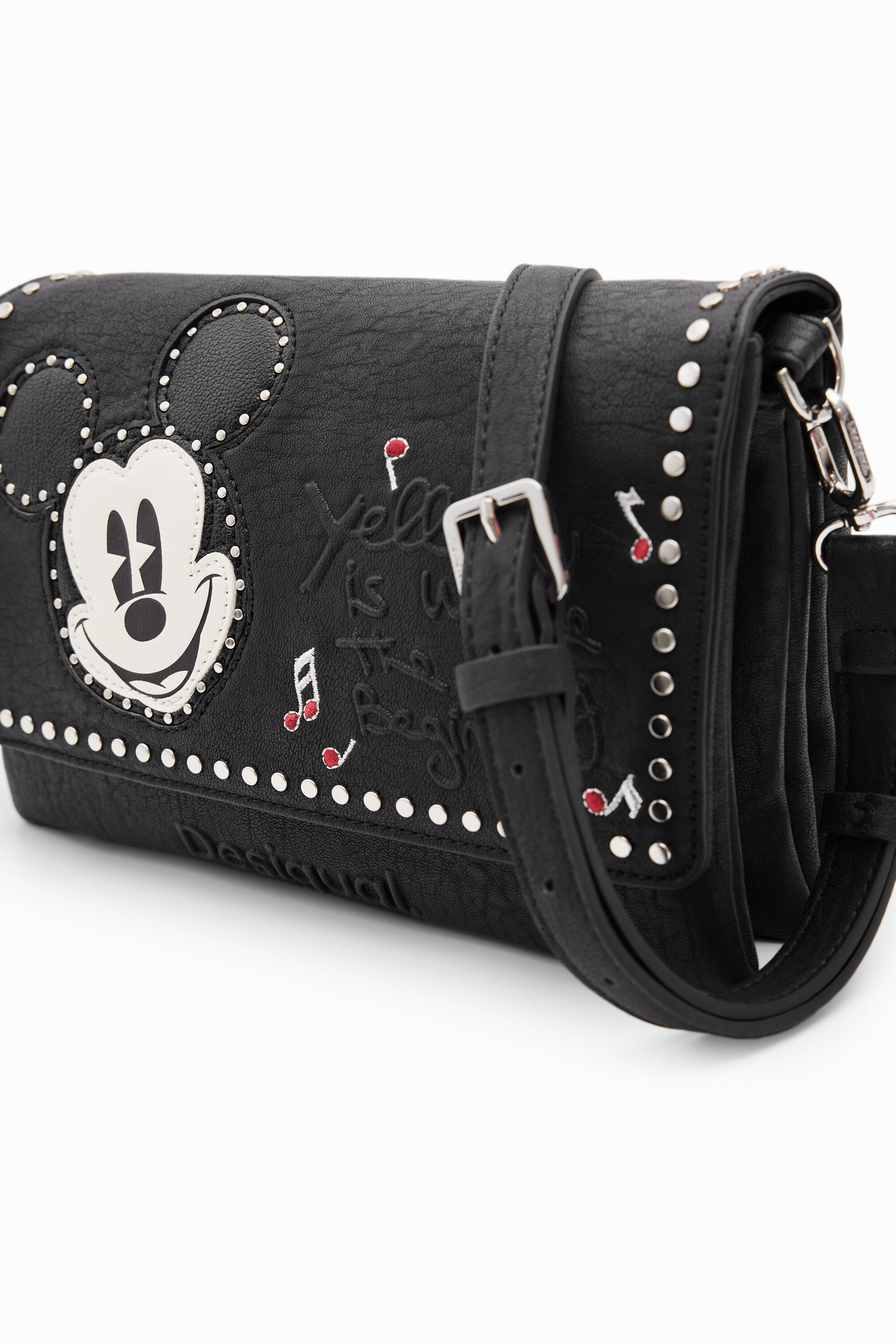 Bolso Bandolera M tachuelas Mickey Mouse Desigual
