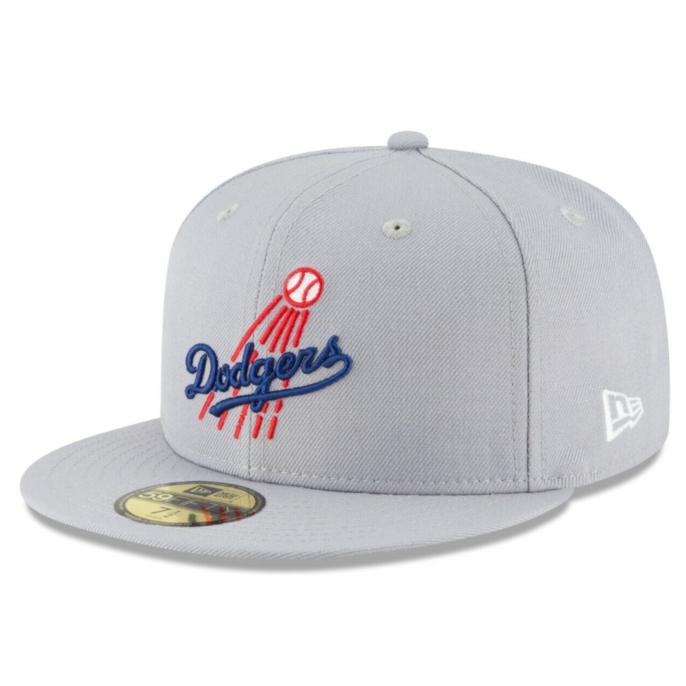 Gorra New Era 59fifty Los Angeles Dodgers Gris 11590971 TALLA 7 (55.8 cm_).