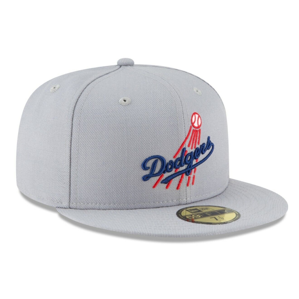 Gorra New Era 59fifty Los Angeles Dodgers Gris 11590971 TALLA 7 (55.8 cm_).