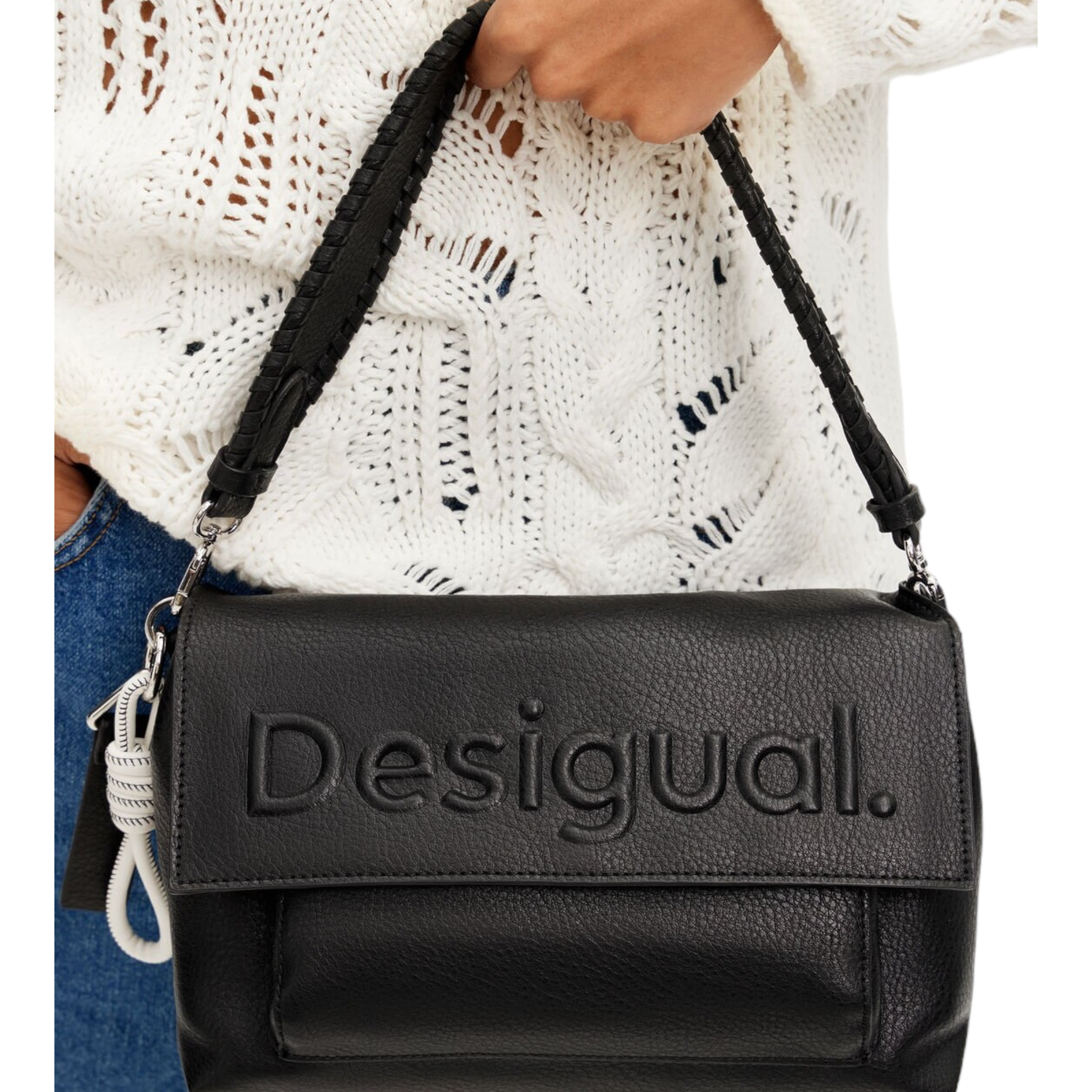 Bolsa Bandolera M logo DESIGUAL.