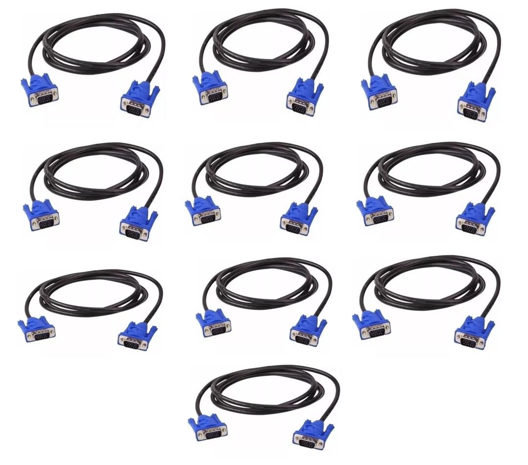 Paquete de 10 piezas Cable Vga a Vga 3 metros