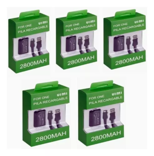 Paquete 5 Piezas Kit Carga Y Juega Compatible Con Xbox One