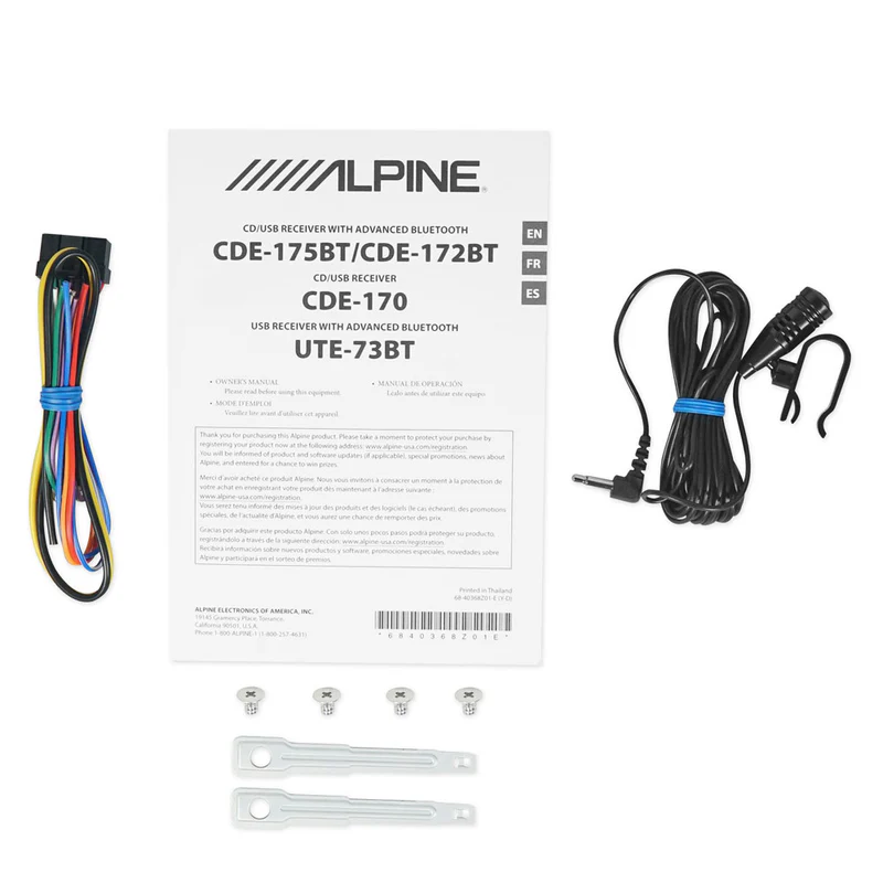 Autoestéreo Alpine UTE-73BT: Experiencia de Sonido Superior para Tu Automóvil.