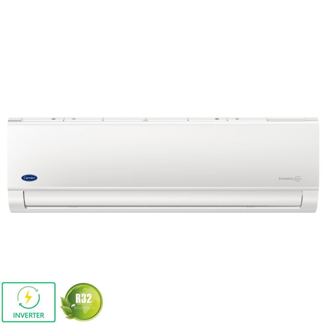 Aire Acondicionado Carrier Mini Split Puron X Inverter R32 12000 BTUs 220V Frío y Calor Blanco 53PXQ123D Minisplit.