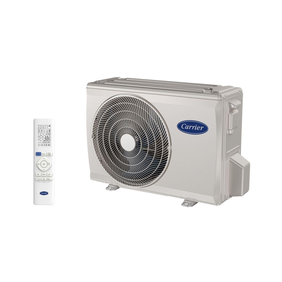 Aire Acondicionado Carrier Mini Split Puron X Inverter R32 12000 BTUs 220V Frío y Calor Blanco 53PXQ123D Minisplit.