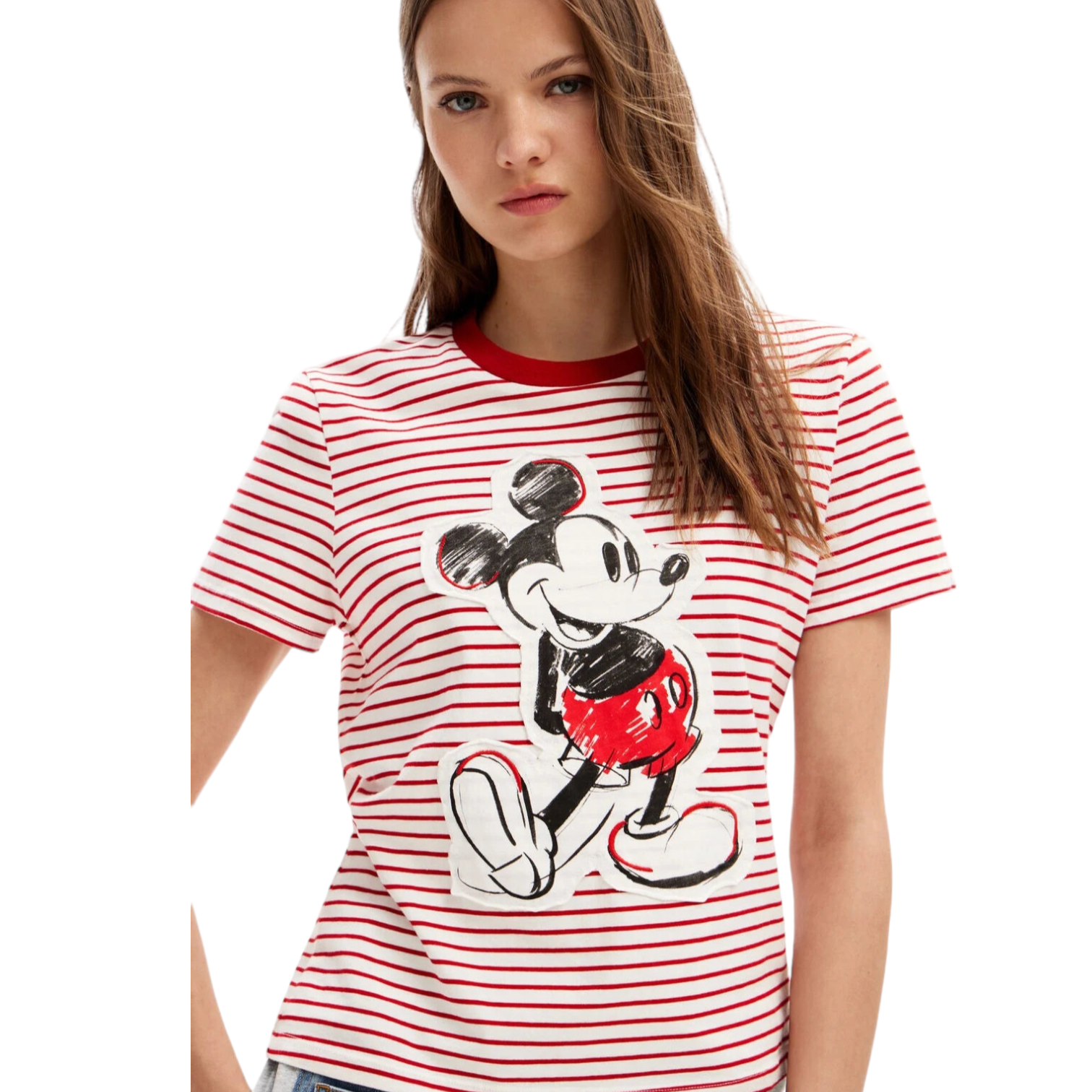 Playera rayas Mickey Mouse DESIGUAL