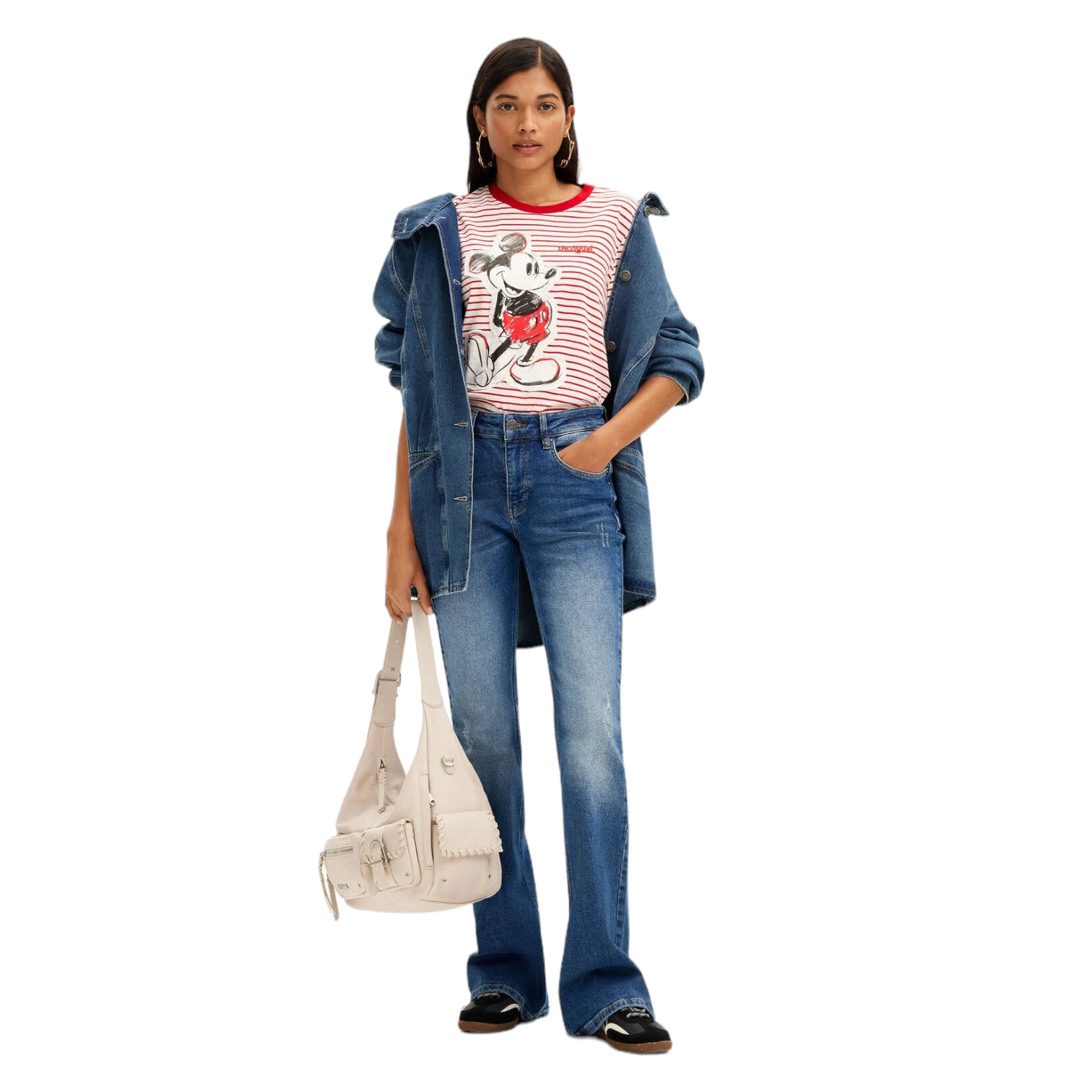 Playera rayas Mickey Mouse DESIGUAL