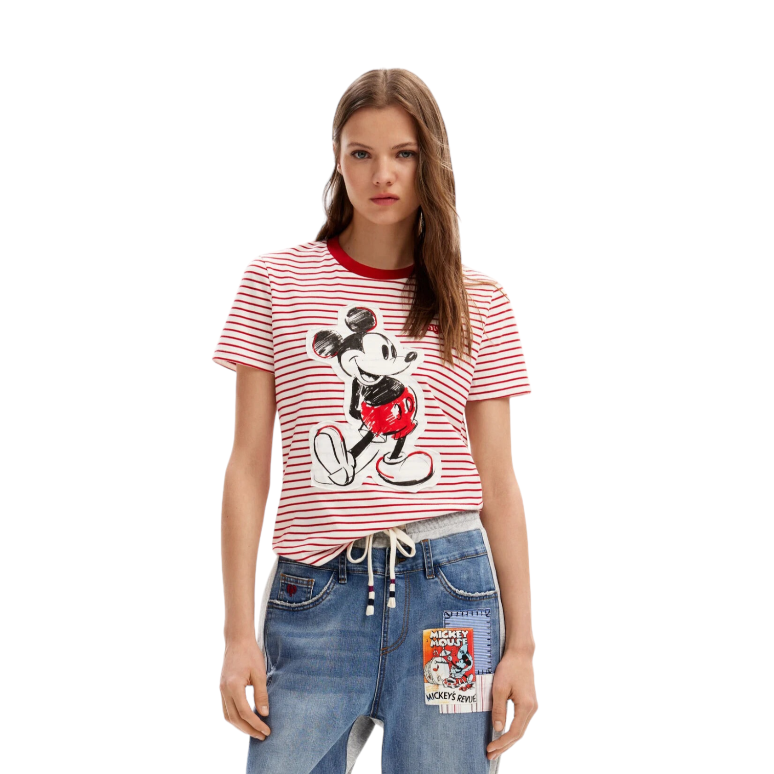 Playera rayas Mickey Mouse DESIGUAL