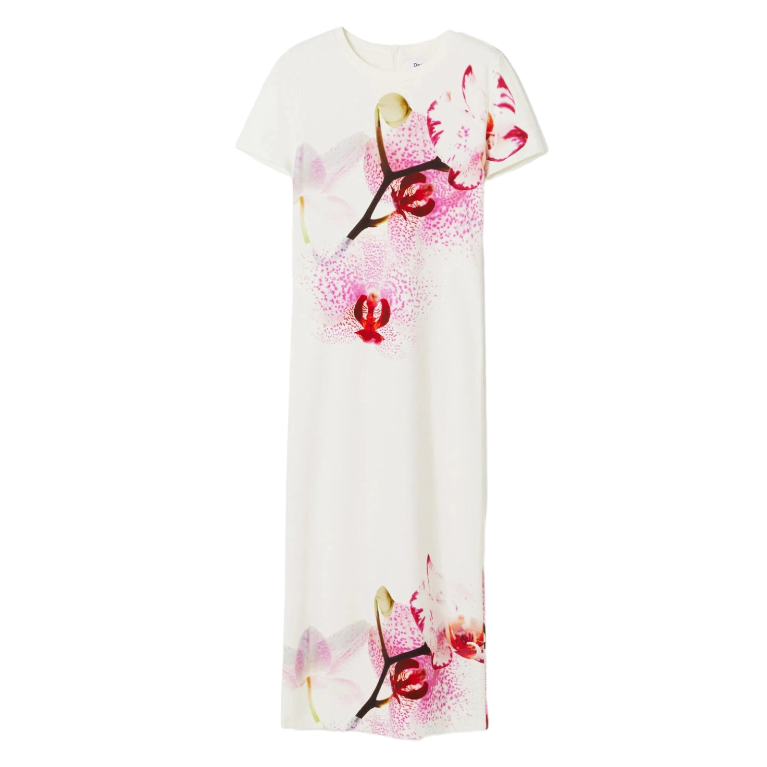 Vestido midi orquídeas M. Christian Lacroix DESIGUAL