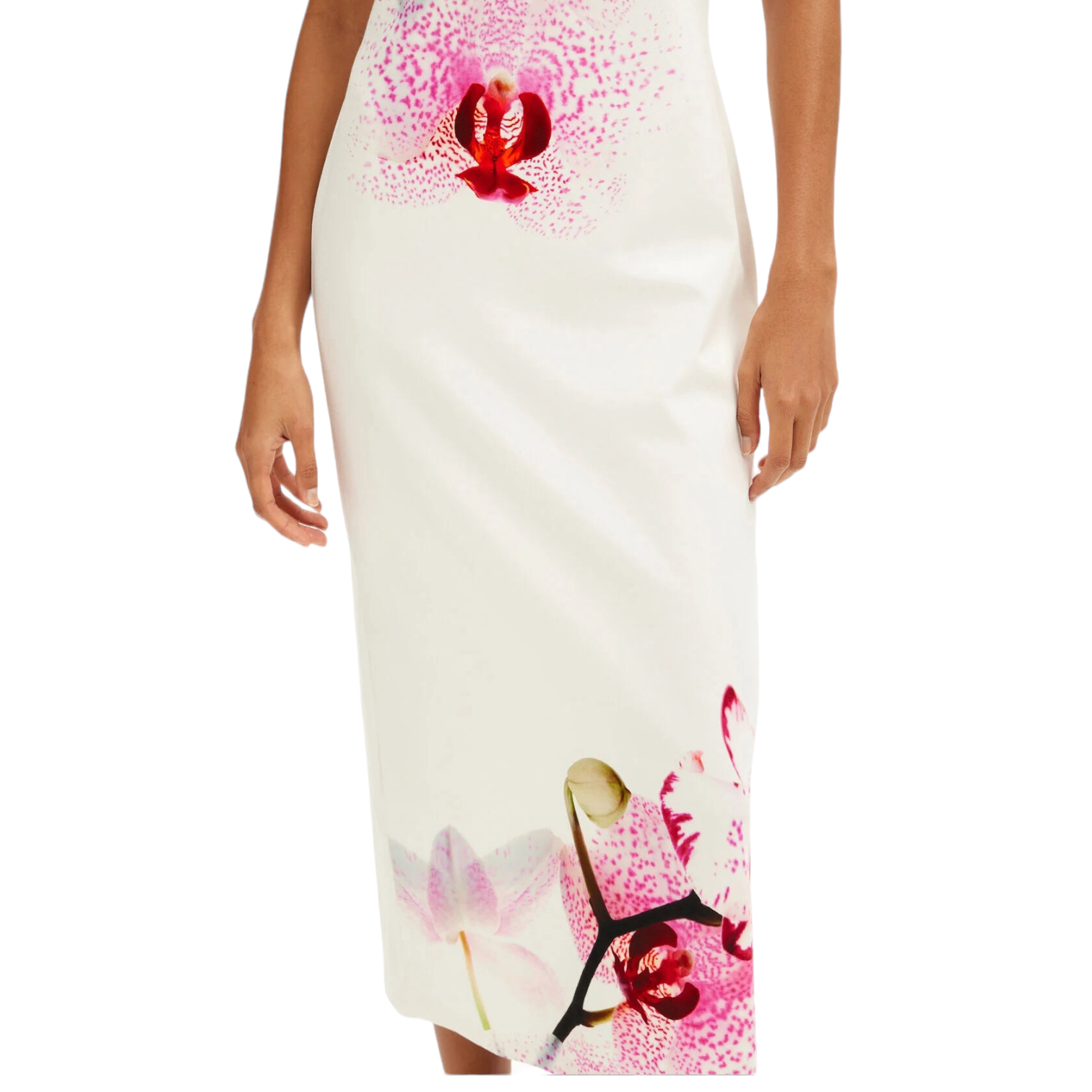 Vestido midi orquídeas M. Christian Lacroix DESIGUAL