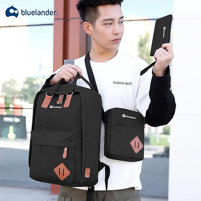 A Bluelander Mochila en 1, Mochila para Laptop, Mochila Cruzada