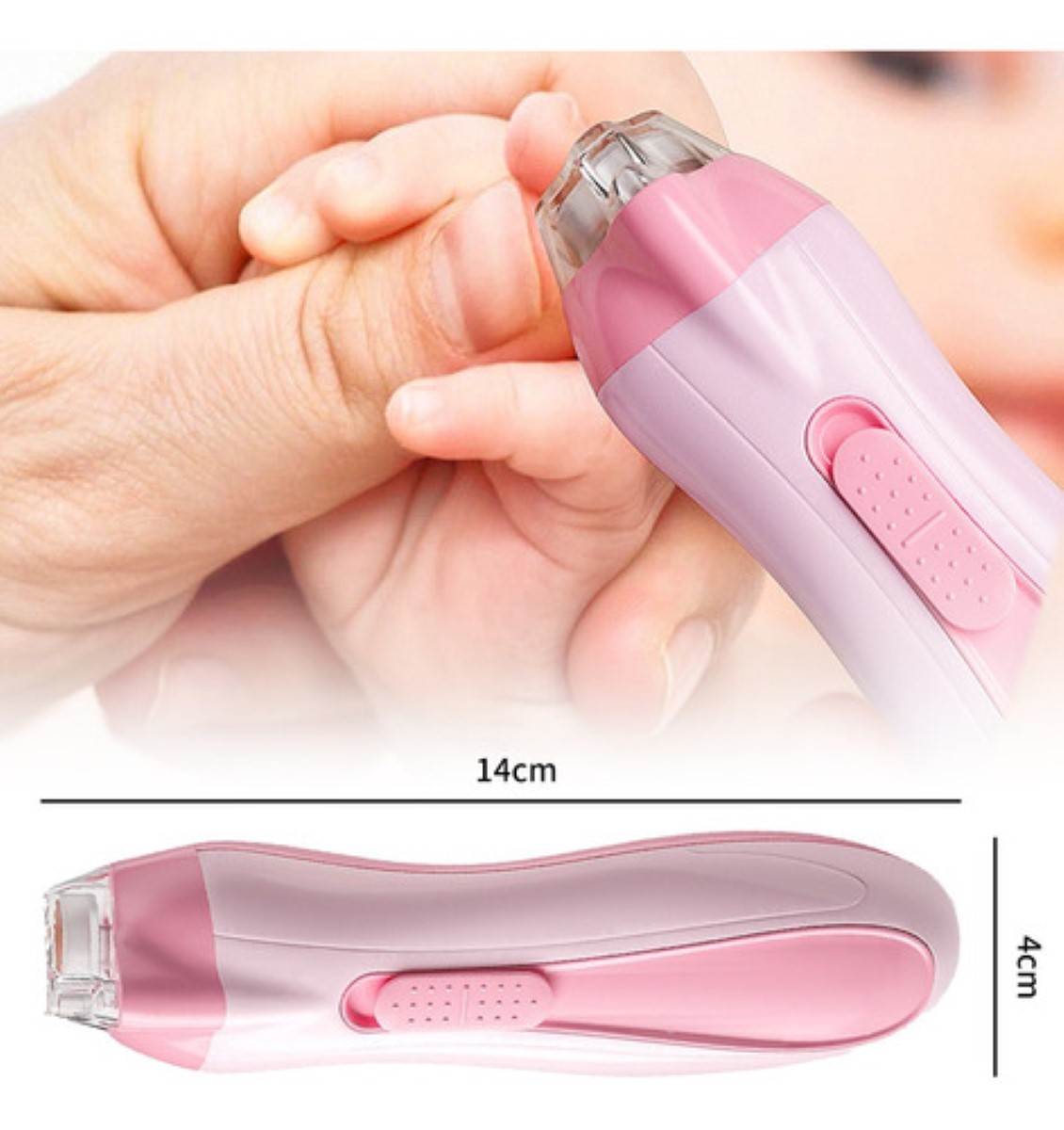 "6 En 1 Lima Electrica Pedicure Manicura Todo Para Uñas Bebés Rosa "