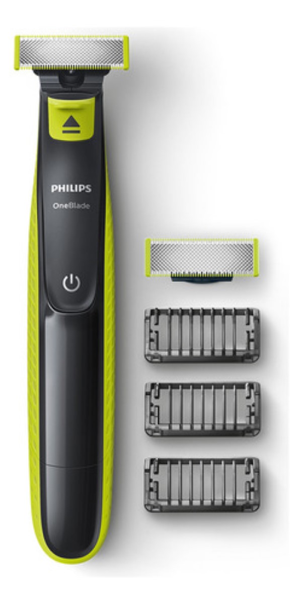 "Rasuradora Philips OneBlade QP2520/30 verde lima y gris  verde 100V/240V ".