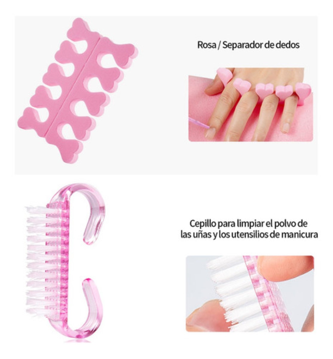 Kit De Manicura Y Pedicura Profesional Corta Uñas 8 pz Multicolor
