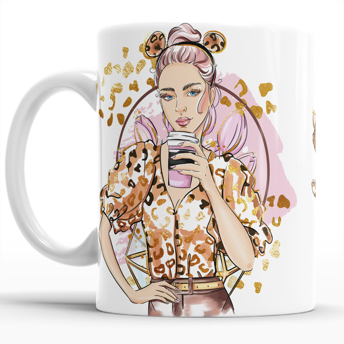 Taza ceramica  Mamá Llena de Cariño y Sonrisas set con 4 piezas