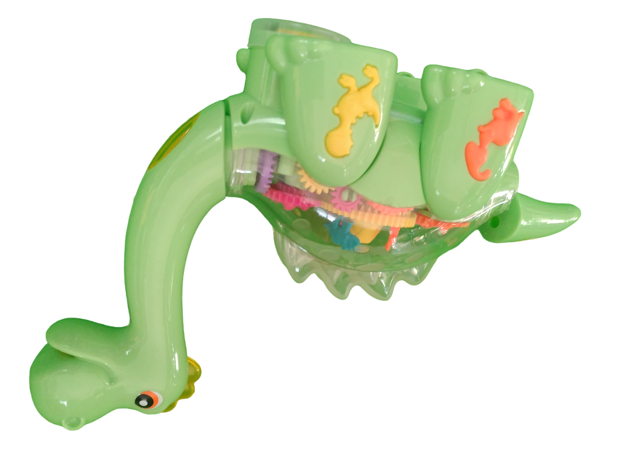 Divertido Juguete Dinosaurio Color Verde Con Sonido Y Luces Para Niños