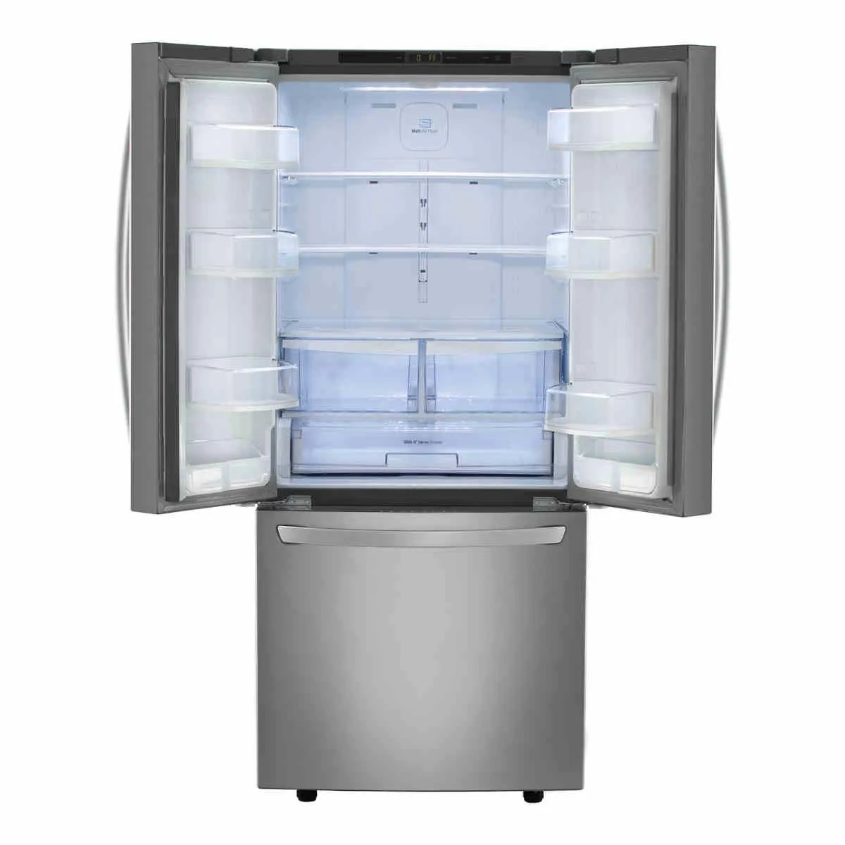 Refrigerador LG 22 Pies Cúbicos French Door Gris GF22BGSK