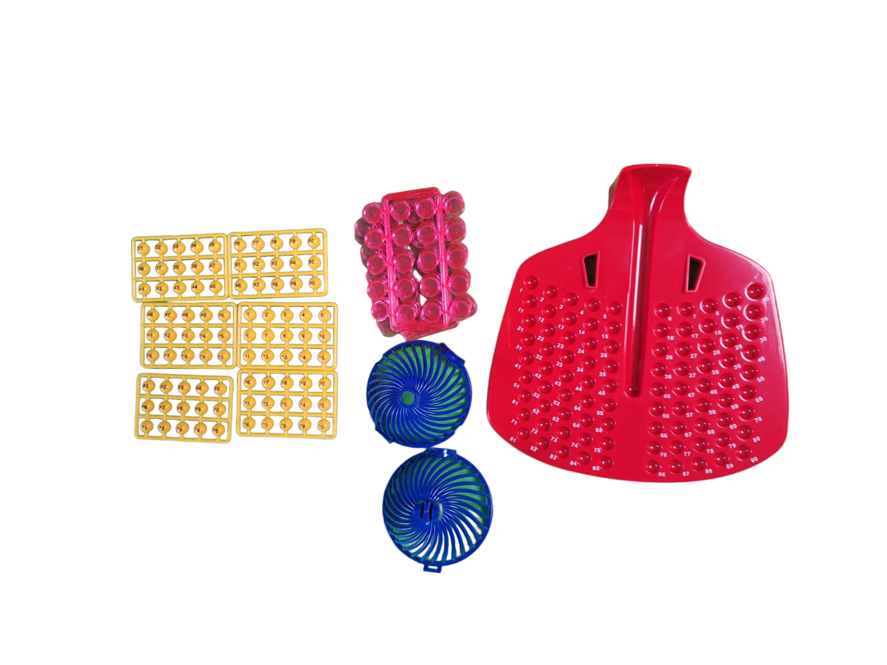 Mini bingo divertido juego de mesa clásico 90 números multicolor