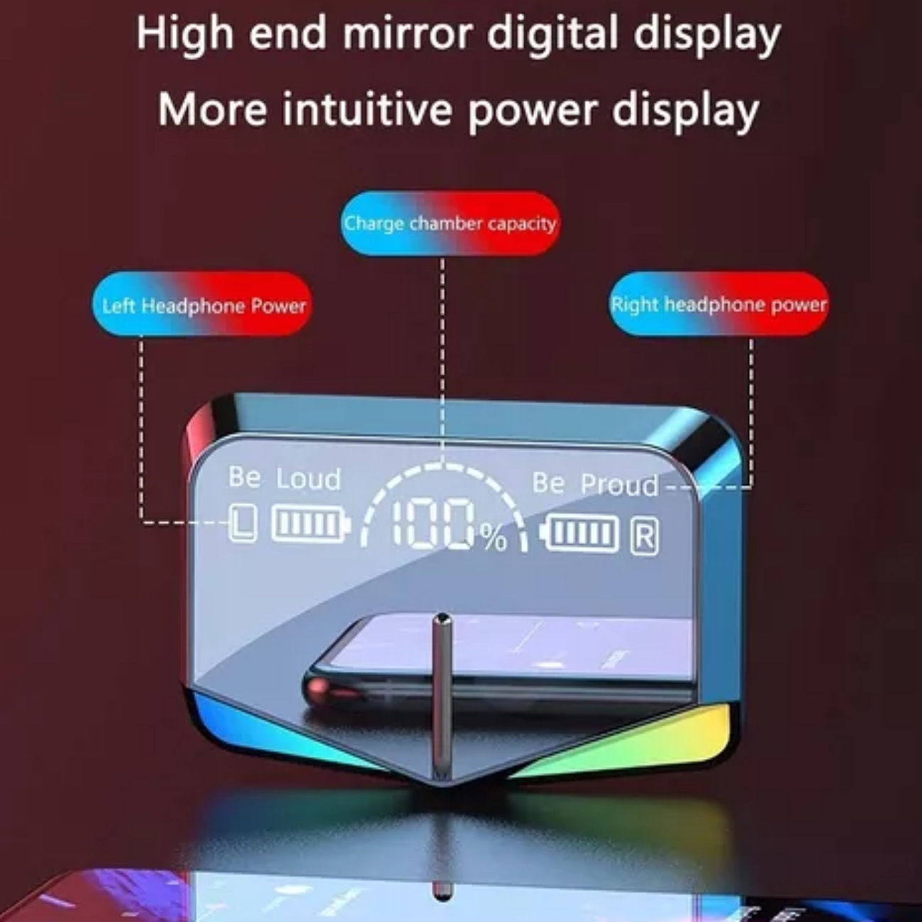 Audífonos Inalámbricos M28 Tws Bluetooth 5.1 Reducción Ruido Color Negro