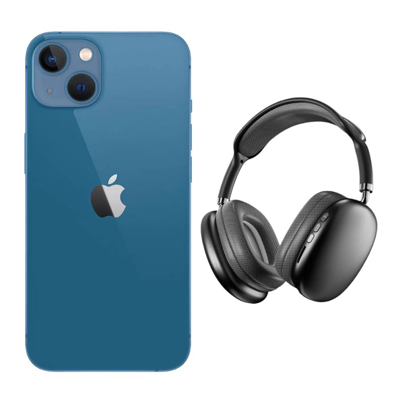 iPhone 13 256GB Azul Reacondicionado Grado A + Diadema Genérica