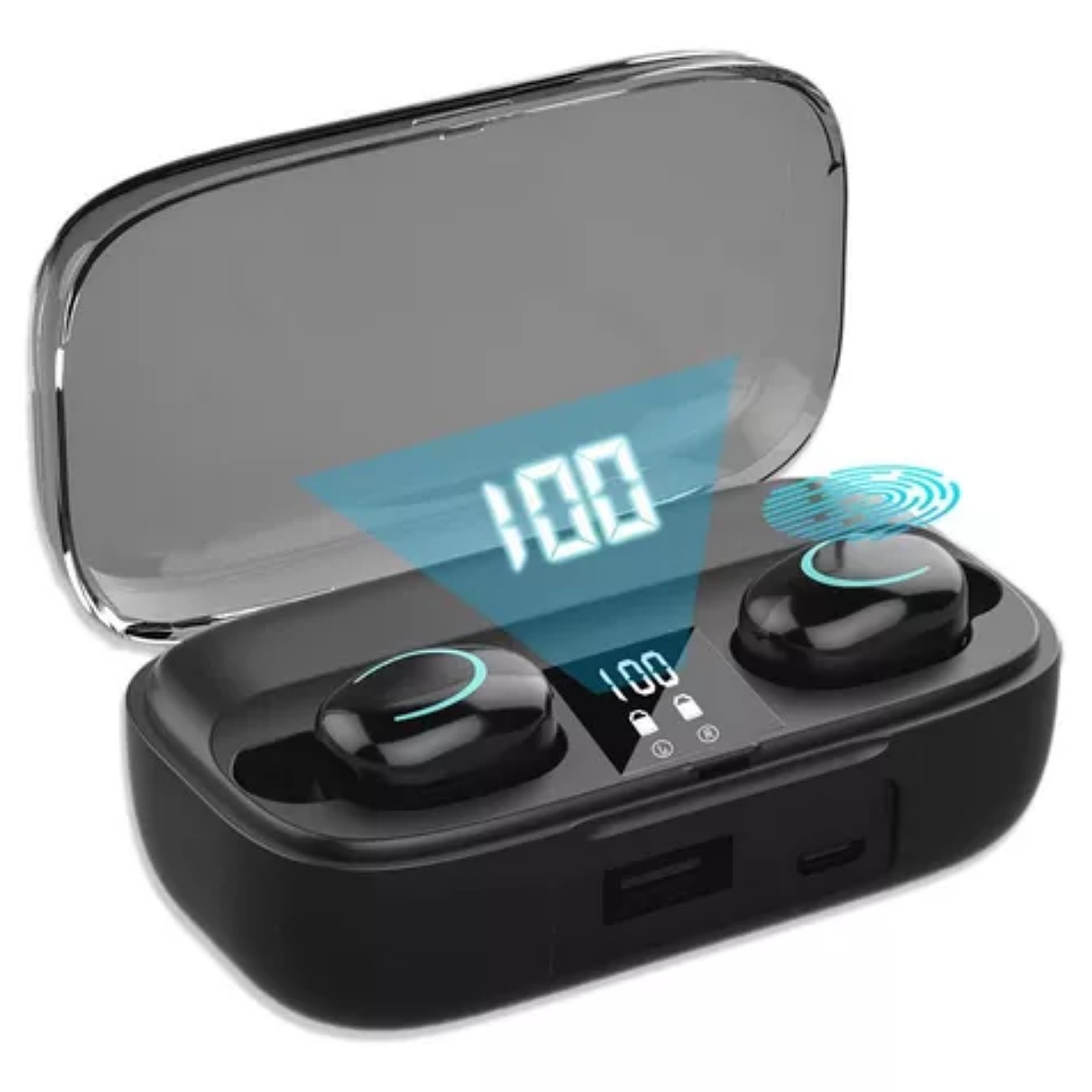 Audífonos Inalámbricos Bluetooth Con Pantalla Digital Led